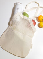 MINIMAL LIST τσάντα για ψώνια mixed mesh – canvas από οργανικό βαμβάκι