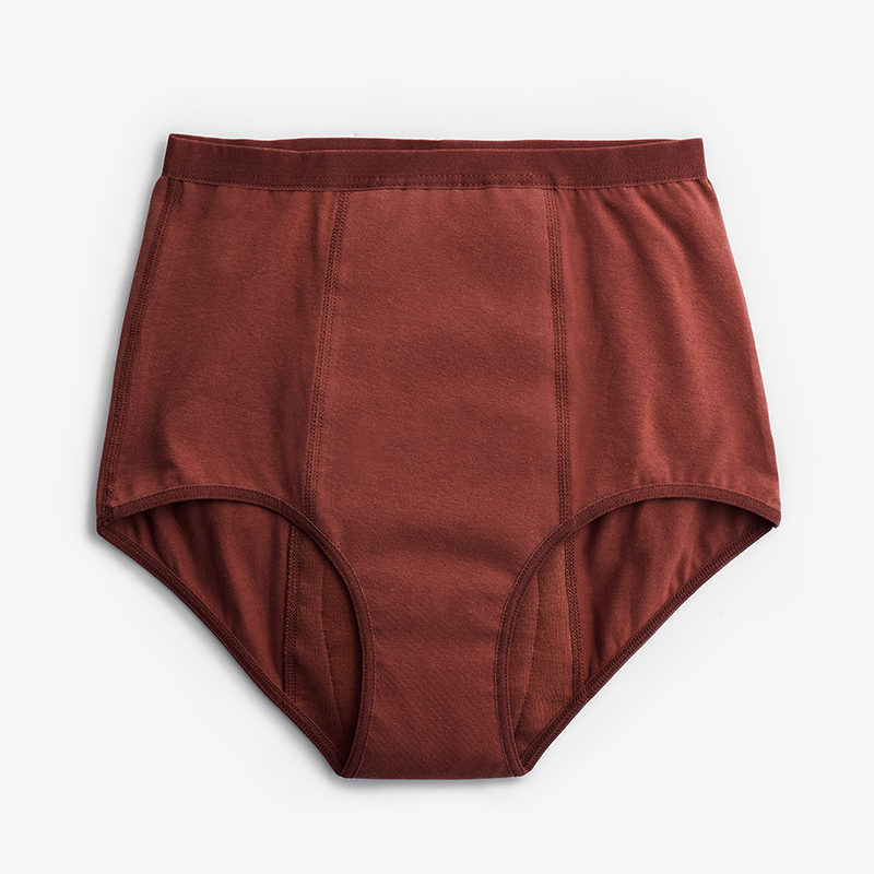 NEW! Period Underwear High waist– Heavy flow Rusty Bordeaux
