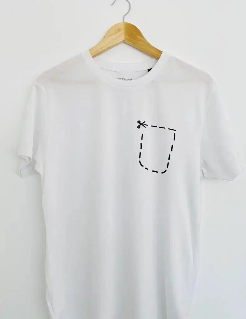 Men t-shirt "Pocket" - White