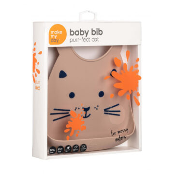 MakeMyDay Σαλιάρα Baby Bib Cat