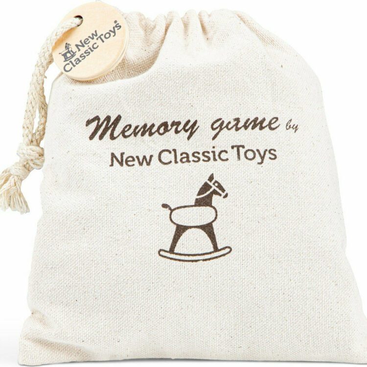 New Classic Toys Ξύλινο Παιχνίδι Μνήμης Memory Οχήματα